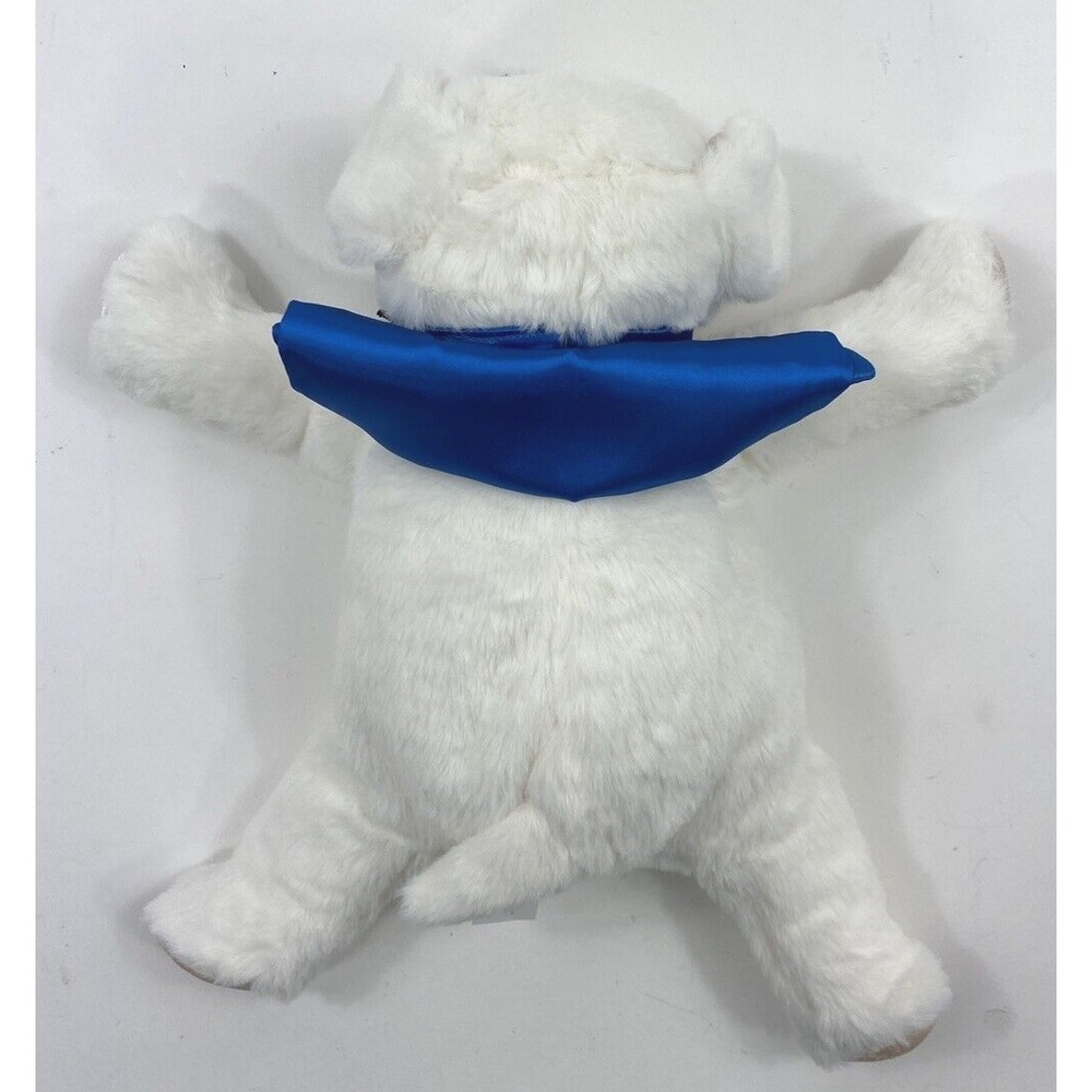 White Plush Super Soft Puppy NEW with TAGS Tactile Braille Inside Ear 16"x8"x6" - Picture 14 of 15